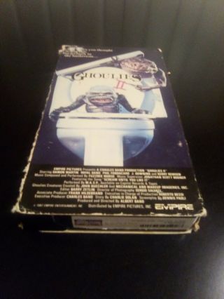 Ghoulies Vhs Ghoulies 2 Vhs Rare R Rated Ghoulies 2 Horror Vhs Horror.