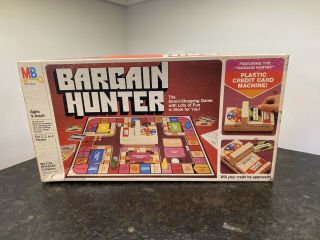 Milton Bradley Bargain Hunter Board Game Vintage 1981 Complete Set,  Mb 4109 Rare