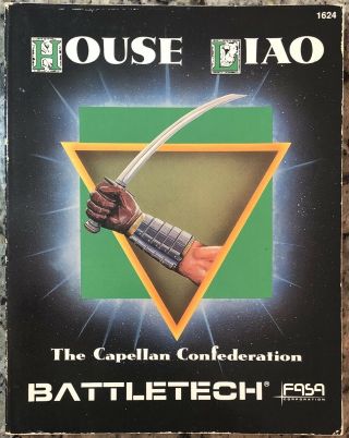 1988 Fasa Battletech House Liao The Capellan Confederation 1624 Rare Rpg