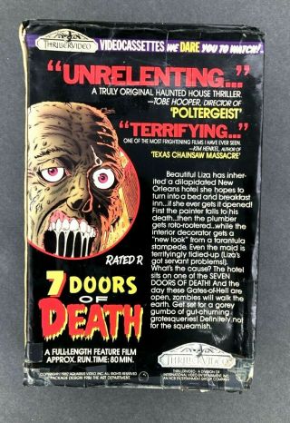 Rare Horror VHS Thriller Video Big - Box Seven 7 DOORS of DEATH Fulci The Beyond 2