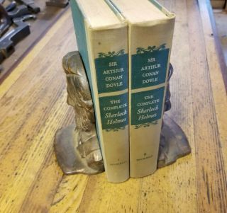 The Complete Sherlock Holmes 2 Volume Book Set Doubleday C.  Morley Rare Books ☆