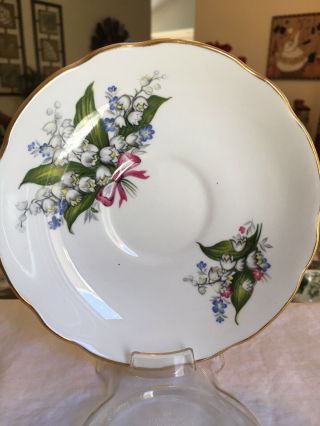 VINTAGE TEA CUP AND SAUCER REGENCY LILY OF THE VALLEY (RARE) 1960s 2