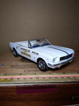 1964 Ford Mustang Indy Pace Car 1/25 Built Model Kit By Monogram.