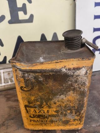 Buffalo Oil Can Prarie City Oil Co Tin Antique Vintage Sign Rare 1920s 1930s