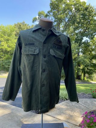 Vietnam War Uniform Patch Shirt Jacket Hell On Wheels Rare Type Named Lacroix