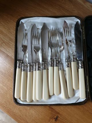 Antique 12 Piece Silver Plated Cutlery Set