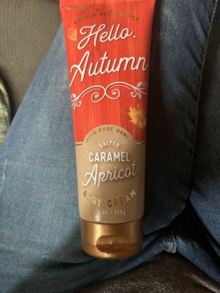 Bbw Hello Autumn Salted Caramel Apricot Body Cream 8 Oz (rare/retired)