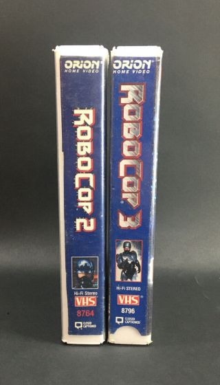 Rare Robocop 2 And 3,  Vhs Hard To Find,  Oop,