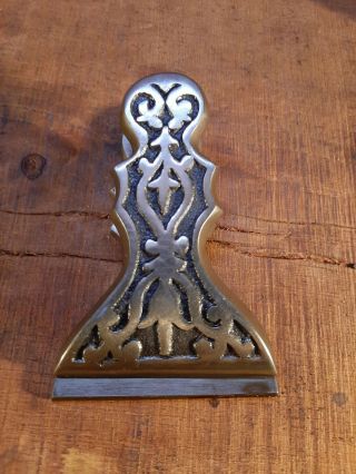 Antique Cast Iron Letter Paper Clip Victorian Ornate.  Very Old