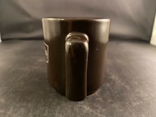 Rare DENNY ' S Restaurant Vintage Dark Brown Coffee Cup Mug 2