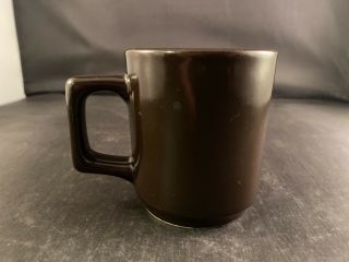 Rare DENNY ' S Restaurant Vintage Dark Brown Coffee Cup Mug 3