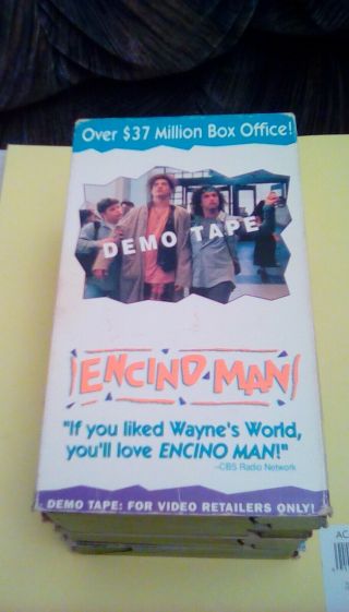 Encino Man Rare Demo Tape (1992) Vhs 90s Cult Comedy Pauly Shore Brendan Fraser