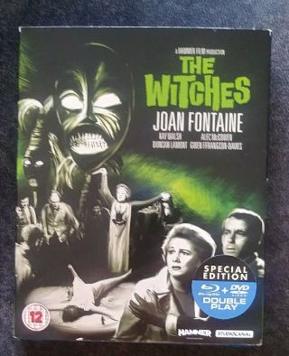 The Witches (blu - Ray/dvd Set W/ Slipcover) Hammer Horror Cult Classic Film Rare