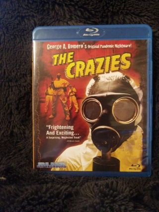 The Crazies Romero Classic Blue Underground Blu Ray Oop Rare Like