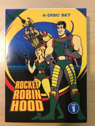 Rocket Robin Hood Volume 1 English (4 - Dvd Set) 592 Mins Oop Rare