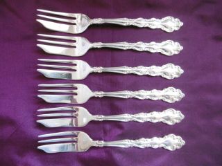 Lovely Set Of 6 Oneida Mansion House Silver Plated Cake Pastry Forks