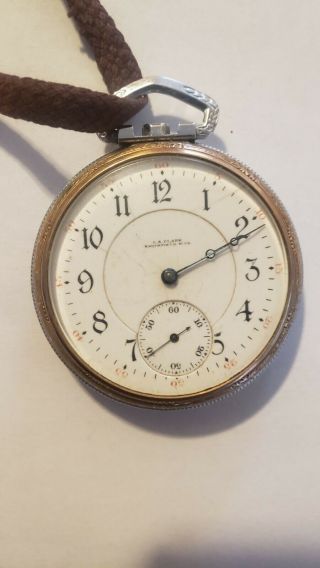 Rare Illinois C.  A.  Clark Smithfield.  W.  Va Grade 186 17 J Pocket Watch
