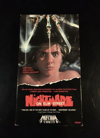 A Nightmare On Elm Street Vhs Horror Media Vintage Cult Rare Slasher
