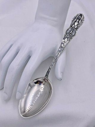 Manchester Sterling Silver Souvenir Teaspoon – Monticello,  Virginia