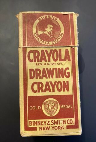 Vintage 1930’s Rubens No.  24 Crayola Drawing Crayons Binney Smith (rare)