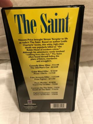 The Saint Volume 2 Vincent Price 12 Radio Broadcasts 6 Cassettes 6 hours Rare 2