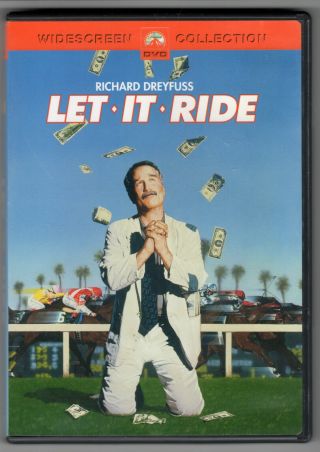 Let It Ride (1989) Richard Dreyfuss Horse Racing Jennifer Tilly,  R1 Dvd,  Rare