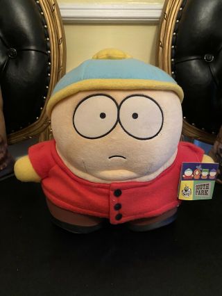 Rare 2000 South Park Cartman 12” Plush With Tags Autographed Matt Stone