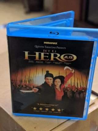Hero (blu - Ray Disc,  2011) Rare Oop 100 U.  S Release Jet Li
