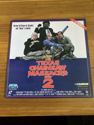 Rare Horror Laserdisc Texas Chainsaw Massacre Part 2 Media Release Tcm2