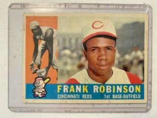 1960 Topps Frank Robinson Cincinnati Reds 490 Baseball Card