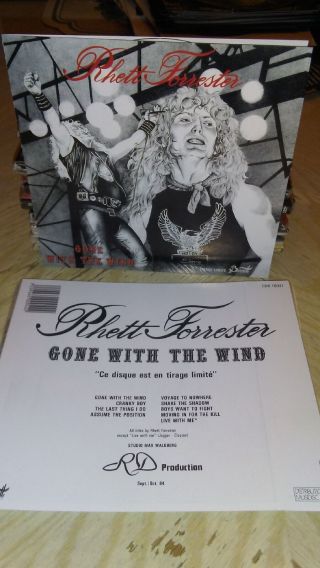 Riot Singer Rhett Forrester Cd - Gone With The Wind - 1984 - Rare Melodic Metal