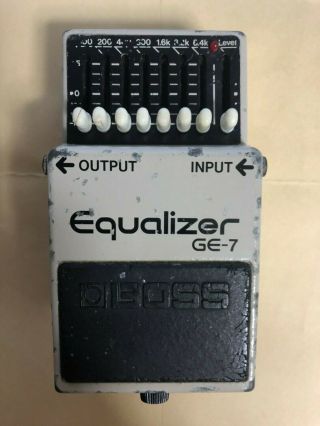 Boss Ge - 7 Equalizer Guitar Effect Pedal Mij Japan Vintage Rare