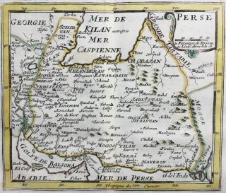 Persia 1692 Iran Persian Empire Afghanistan By Jacques Peeters,  Antique Map