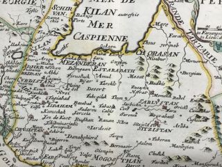 Persia 1692 Iran Persian Empire Afghanistan by Jacques Peeters,  antique map 3