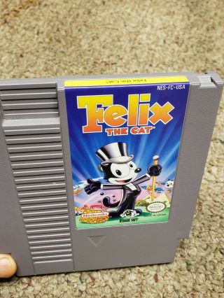 Rare Felix The Cat For Nintendo Nes - Authentic