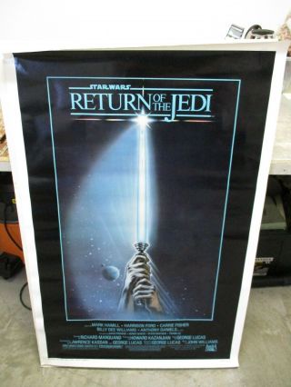 Star Wars Return Of The Jedi Poster,  Rare One Sheet 830013 27x41,  1983