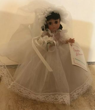 Madame Alexander 8” Doll Miniature Showcase Bride Rare 335 With Hangtag And Box