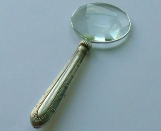 Thomas Bradbury & Son Hm Sterling Silver Handle Magnifying Glass Sheff 1915