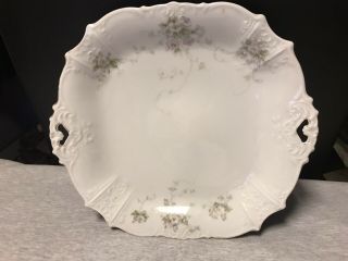 Antique Made In Germany Hermann Ohme Cake Plate Delicate Floral Design - Pretty