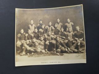 Antique Football Team Photo 1904 Boys Young Men Photographer J Tupper Sepia Tone