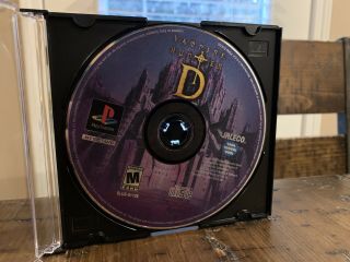 Vampire Hunter D (sony Playstation 1,  2000) Ps1 Rare Disc Only