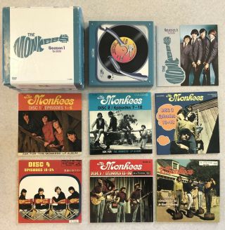 The Monkees Season 1 Boxed Set Dvd - - Disks In Rare