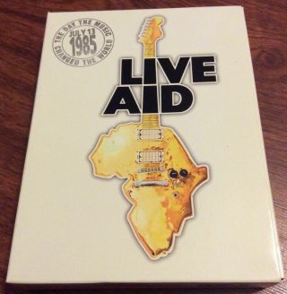 Rare Live Aid 1985 4 Disc Dvd W/booklet Queen U2 Dylan Clapton Who Petty Jagger