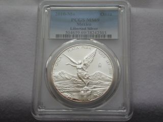 Rare: 2010 - Mo Pcgs Ms69 1onza Mexico Silver Libertad " Only 3 Graded Higher "