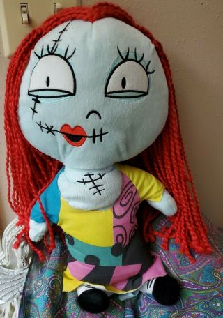 Rare Disney Nightmare Before Christmas Sally Huge 20 " Plush Backpack Doll Pouch