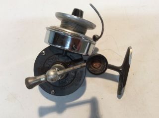 Bache Brown Mastereel Model 3 Half Bail Vintage Spinning Reel Made In Usa