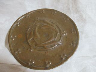 Arts and Crafts Copper Hand Hammered Small Plate 2