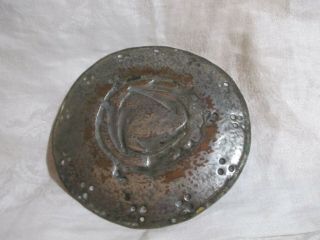 Arts and Crafts Copper Hand Hammered Small Plate 3