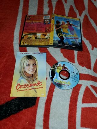 Crossroads Dvd Britney Spears Us Issue Authentic Dvd W/ Insert Rare
