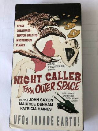 Night Caller From Outer Space Vhs Rare Vintage Vg,  1966 Kitch Classic